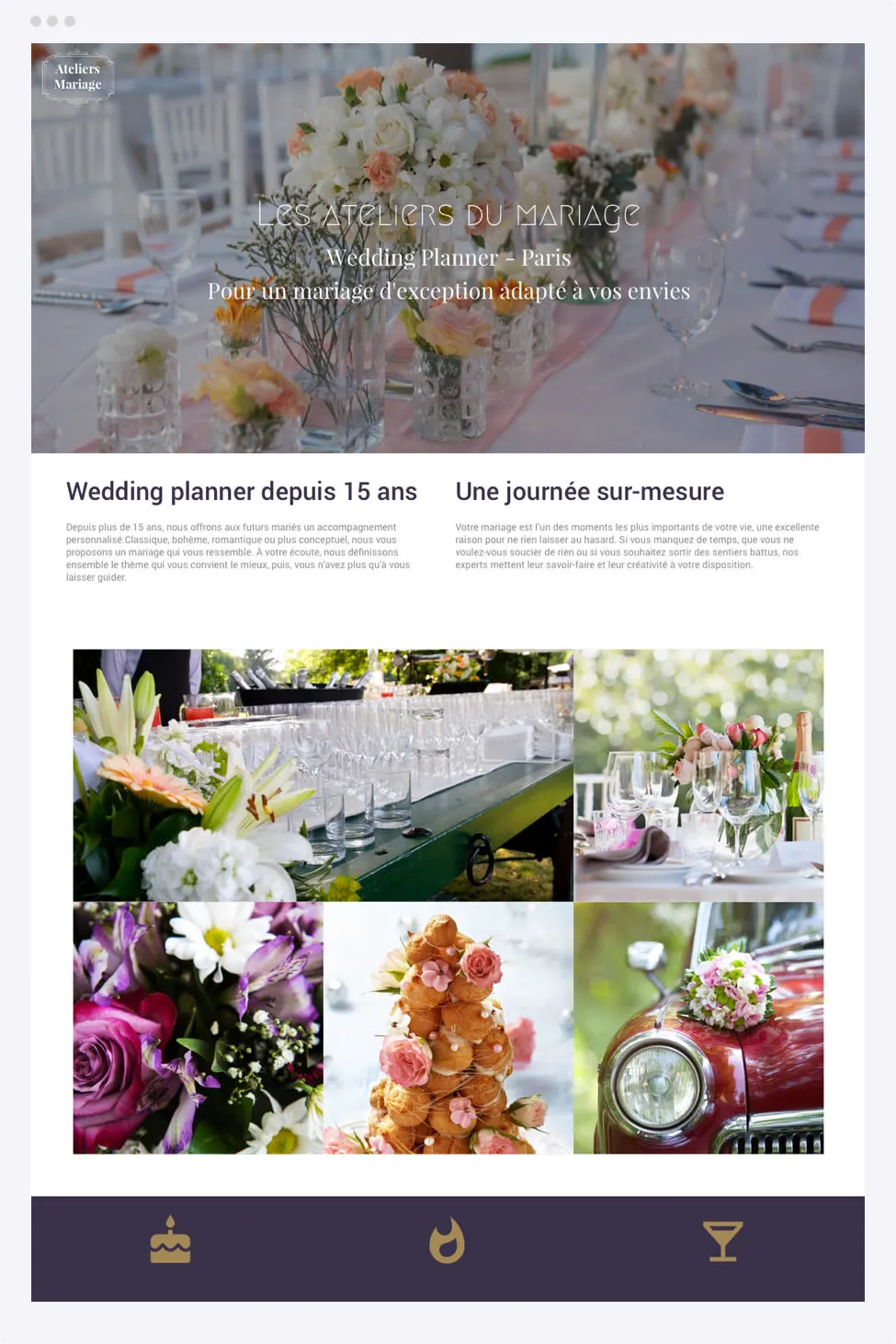 MODÈLE DE SITE WEDDING PLANNER MODÈLE DE SITE WEDDING PLANNER - Hubside