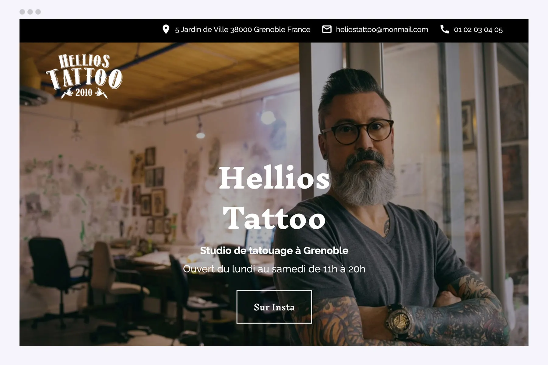 Vos informations de contact bien visibles sur votre header par exemple Vos informations de contact bien visibles sur votre header par exemple
