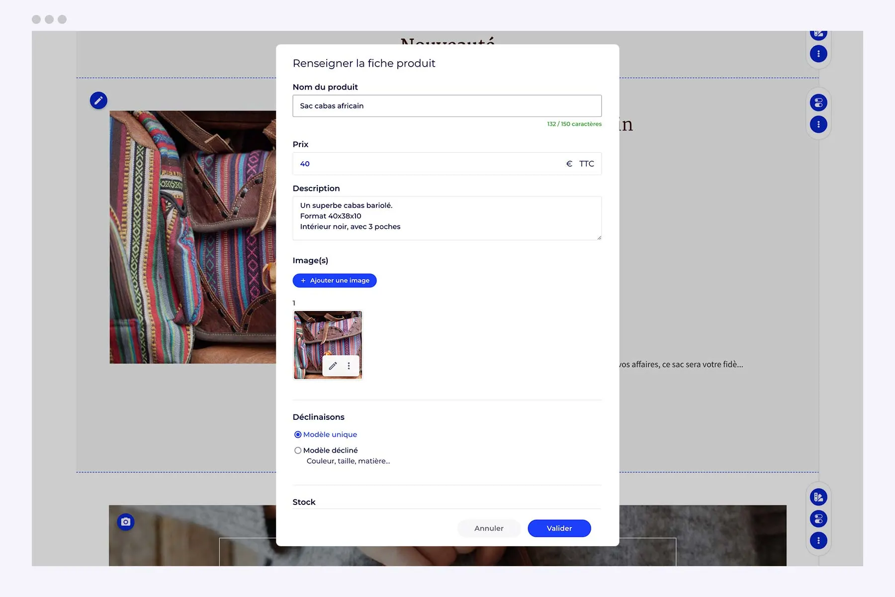 Ajoutez simplement des photos de vos produits Ajoutez simplement des photos de vos produits