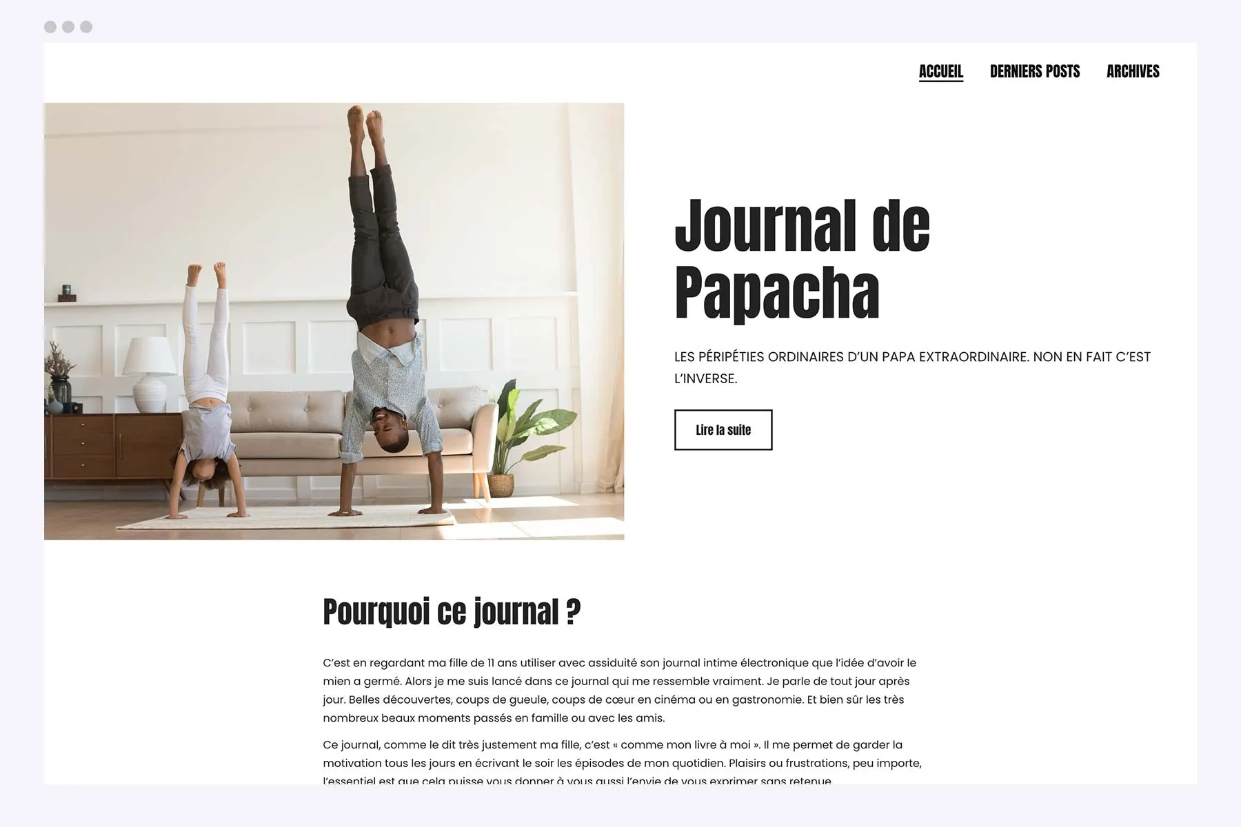 Ou votre journal de bord