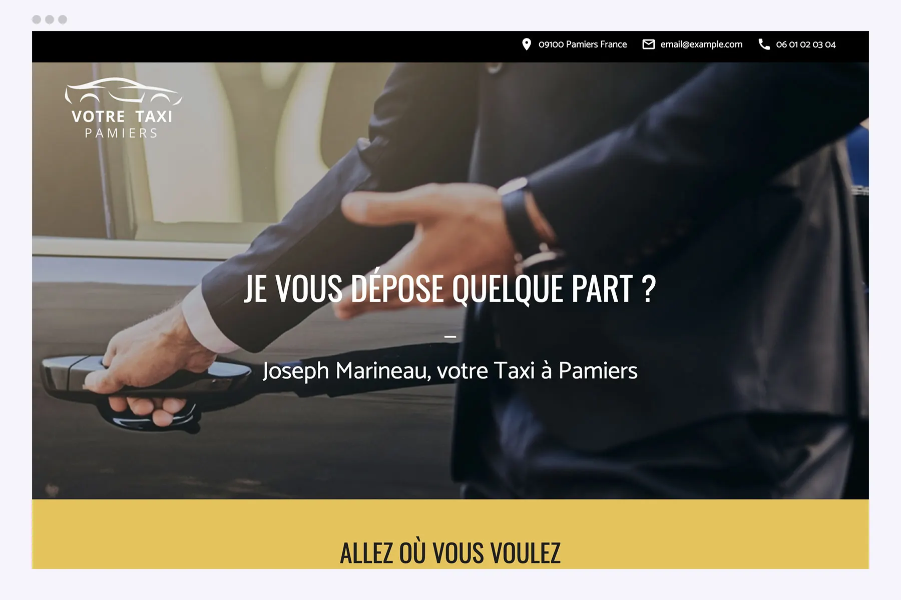 Le bon modèle de site Hubside Le bon modèle de site Hubside