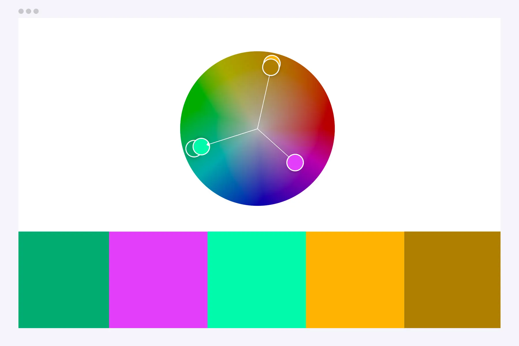 Des couleurs triadiques @color.adobe.com Des couleurs triadiques @color.adobe.com