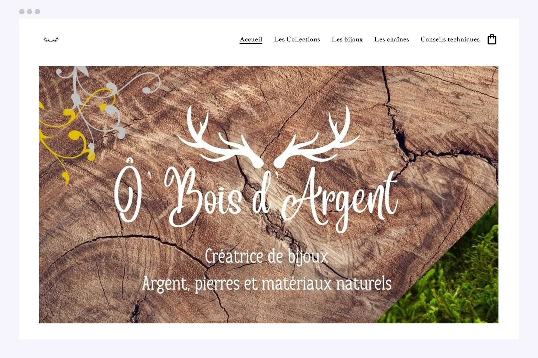 Ô' Bois d'Argent, une boutique en ligne créée avec Hubside