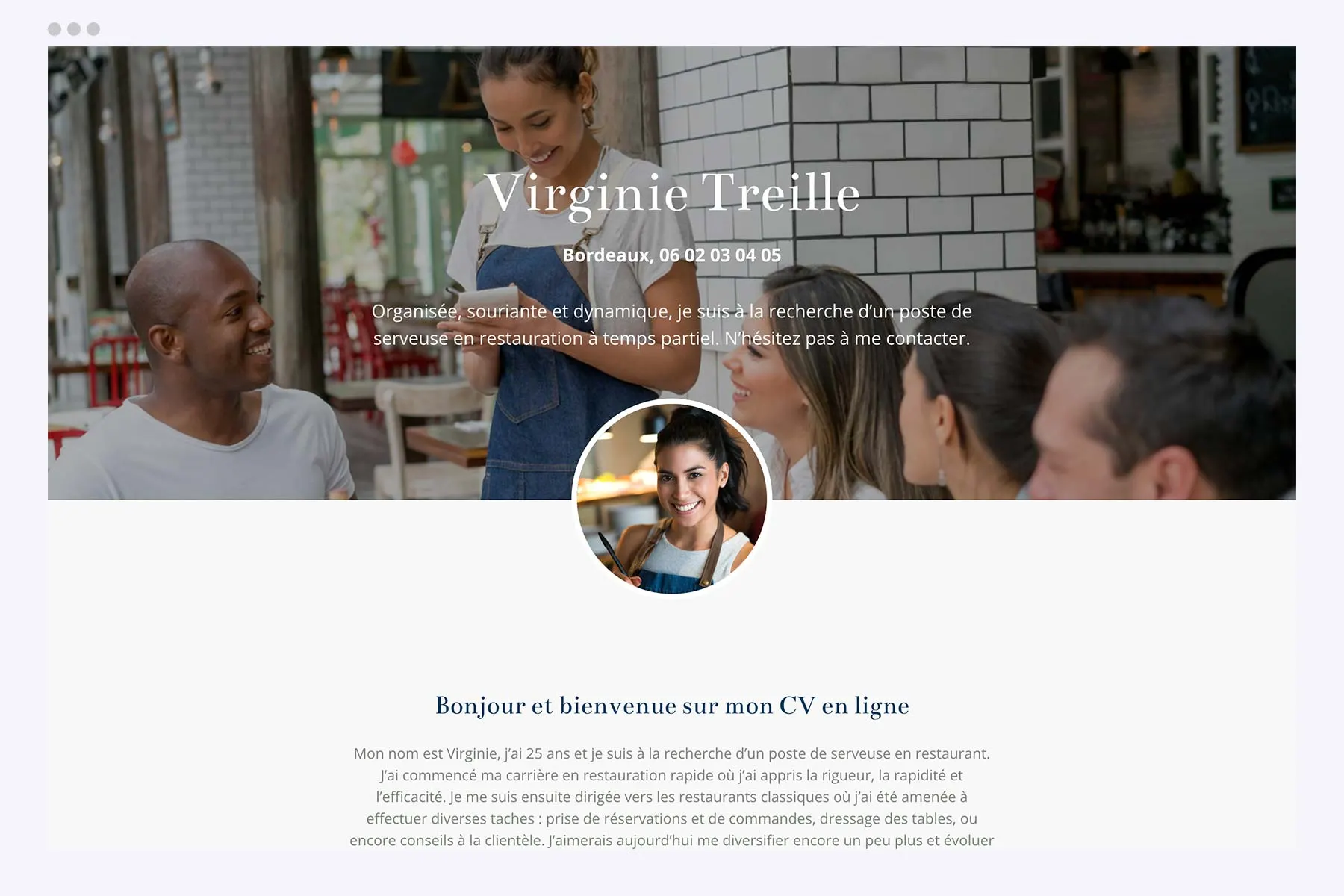 Votre CV en ligne avec Hubside