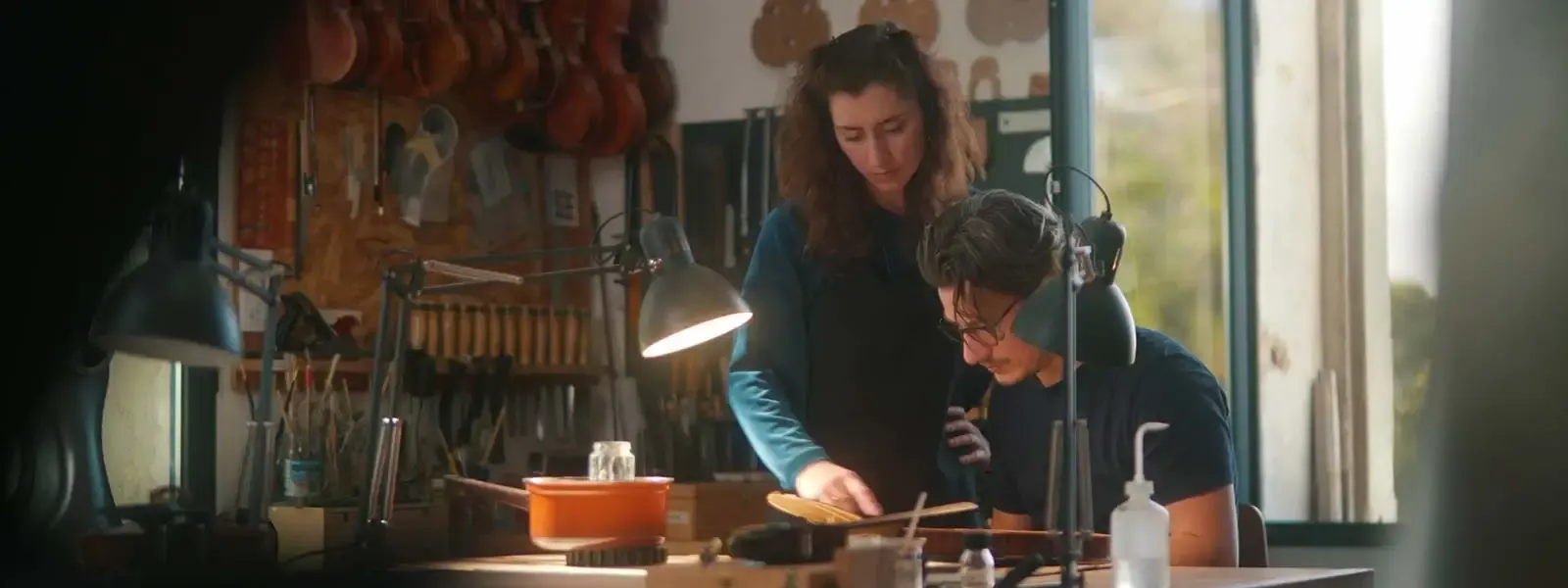 Inès Morin,, luthière du quatuor