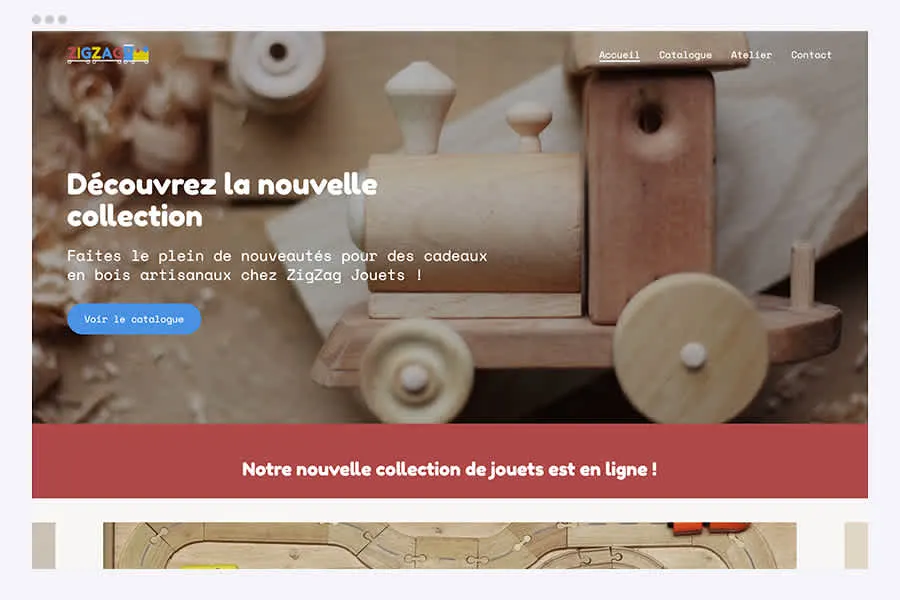 Interpellez par l'image Guidez vos visiteurs dès la page d'accueil - Modèle de site @Hubside