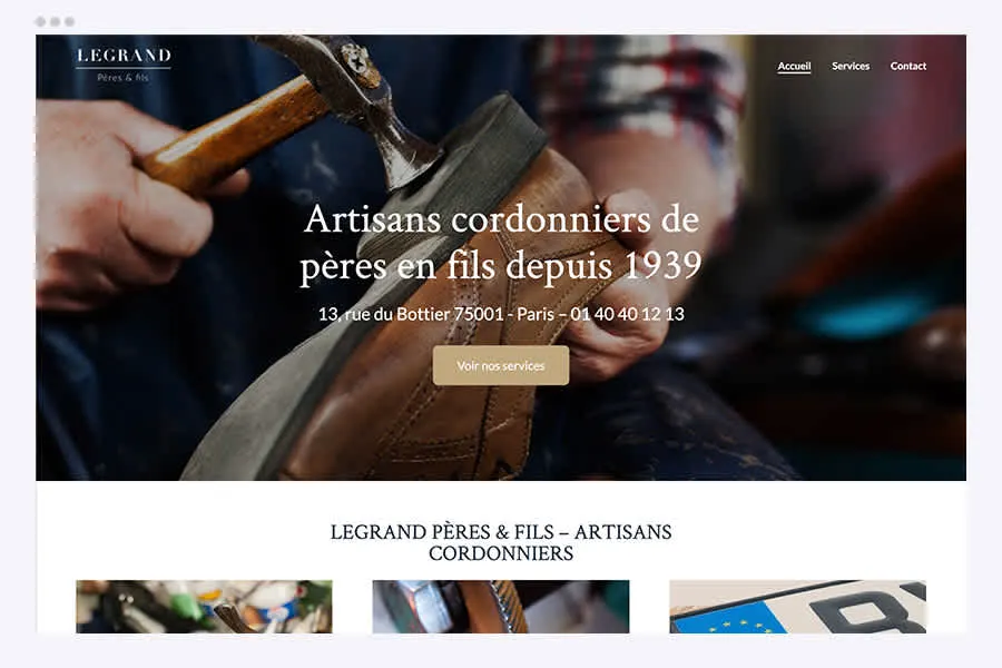 La navigation maîtrisée du savoir-faire et efficace ! - Modèle de site @Hubside