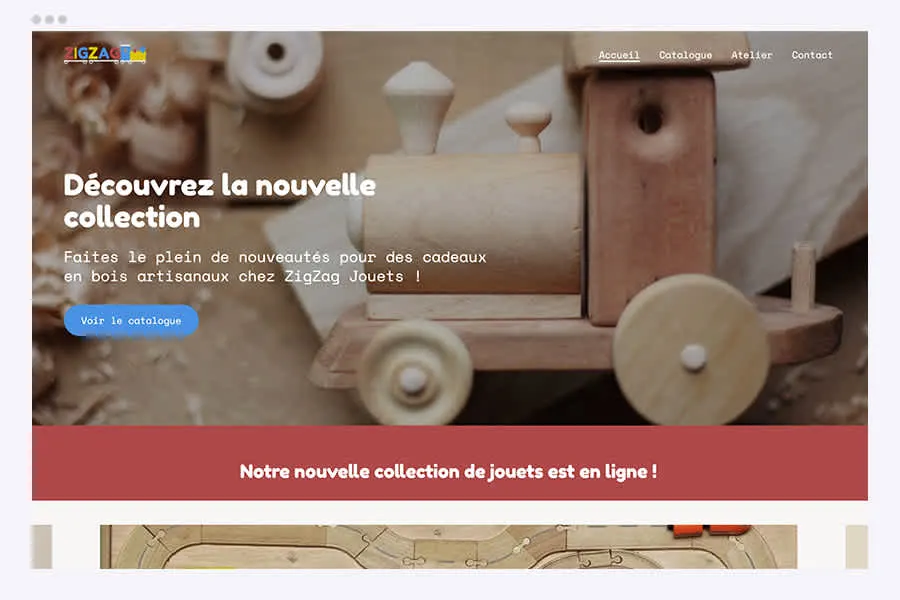 Modèle de site pour une boutique - Hubside