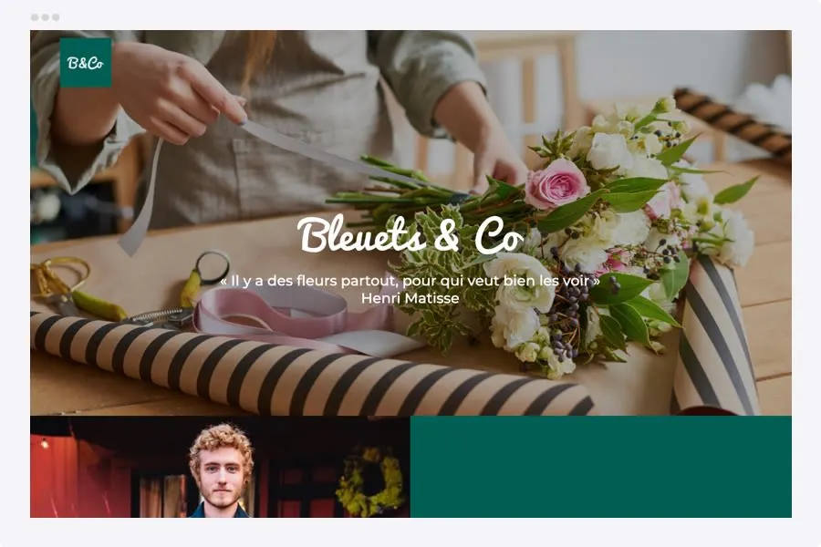 Fleuriste Modèle de site de Fleuriste | Hubside