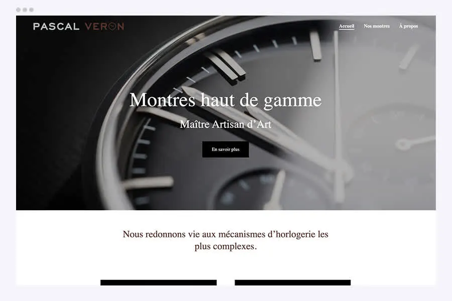 Le luxe d'une navigation épurée Une navigation épurée