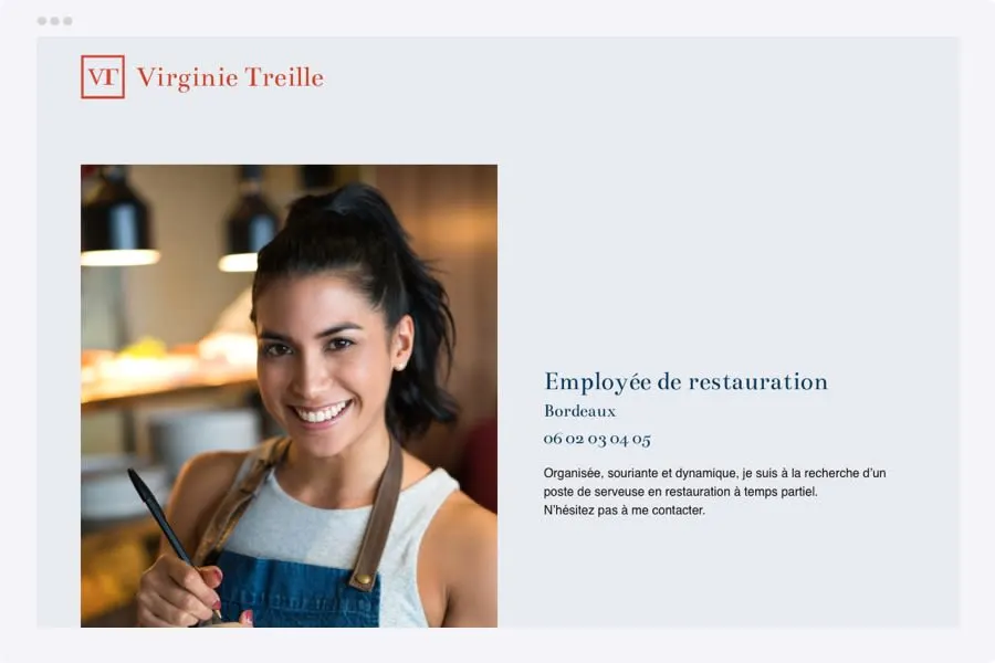 EXEMPLE SITE CV SERVEUSE - HUBSIDE