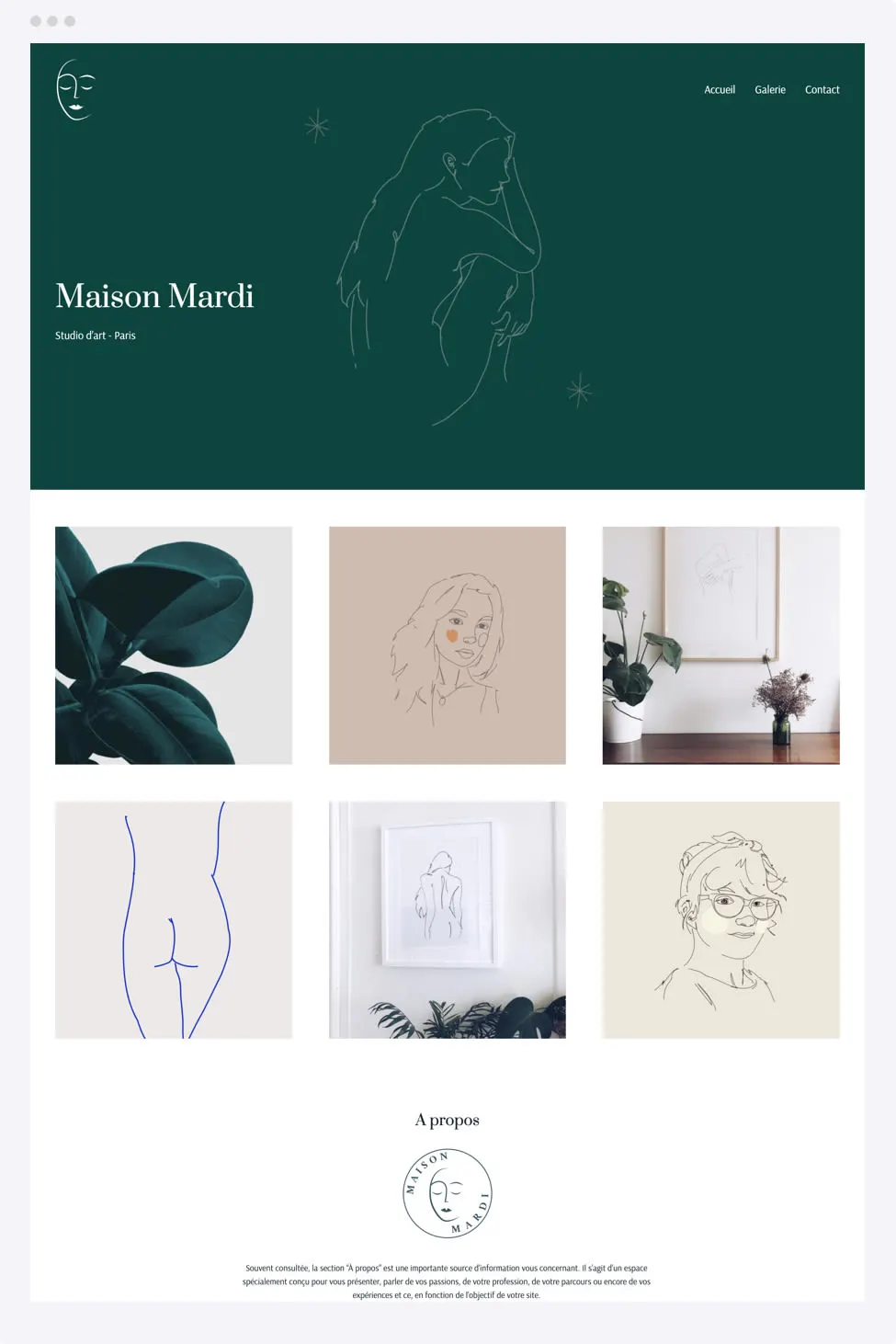 Exemple de portfolio en ligne - Maison Mardi Exemple de portfolio en ligne - Maison Mardi | Hubside